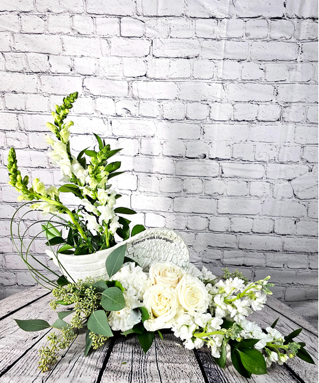 Angel Wings Sympathy Bouquet
