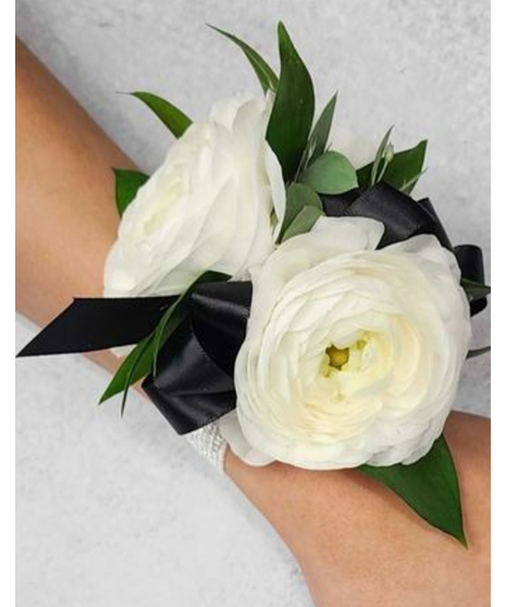 Ranunculus Wrist Corsage - Color Options Available