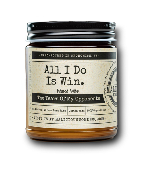 Malicous Women soy candles in apothocary style jars