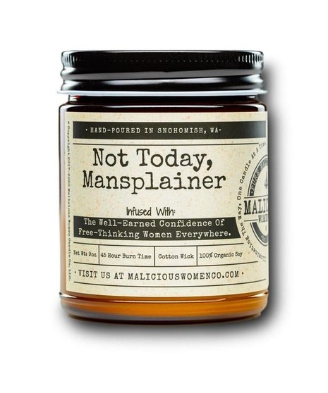 Malicous Women soy candles in apothocary style jars