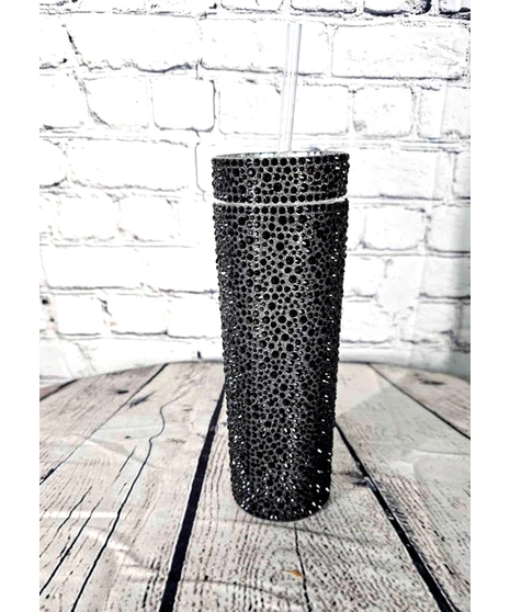 3 Roses in Rhinestone Tumbler