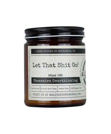Malicous Women soy candles in apothocary style jars