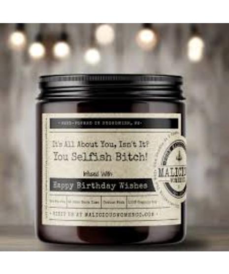 Malicous Women soy candles in apothocary style jars