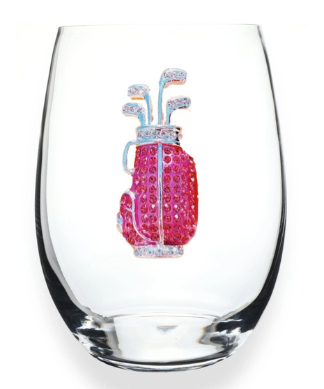 Discover rhinestone golf glasses, beaded clutches, and country club glam perfect for the course or the 19th hole