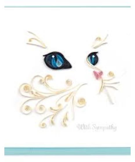 Pet Sympathy Quilling Cards