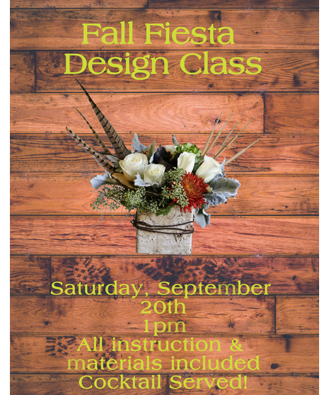 9/20 Design Class - Fall Fiesta Design Class