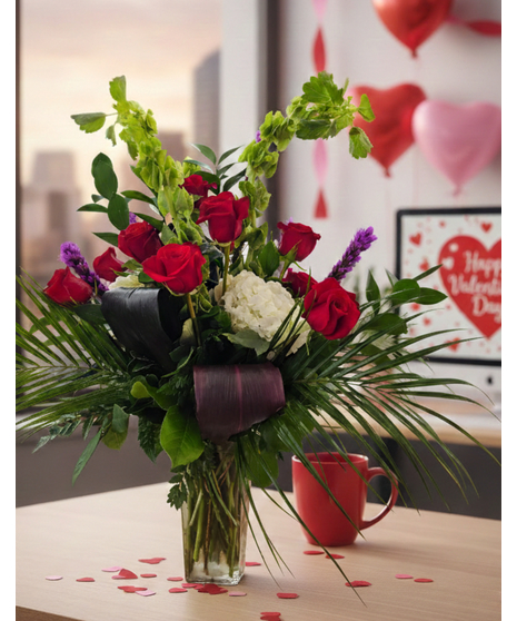 Crimson Heights Red Roses