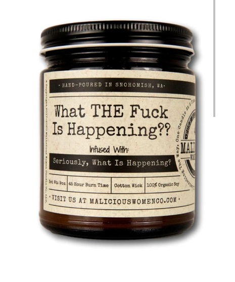 Malicous Women soy candles in apothocary style jars